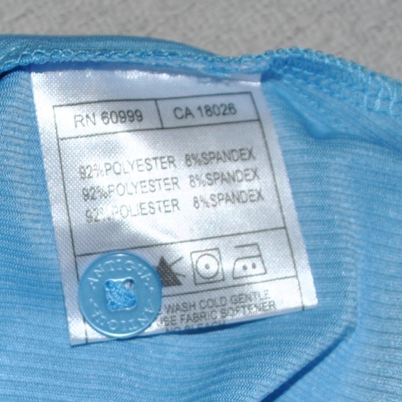 NWT Antigua Light Blue Textured Golf Polo - Picture 7 of 7